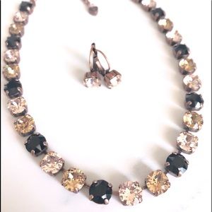 Swarovski Crystal Elements Necklace in Ant Copper